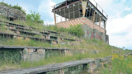 Ausgedient. Der frühere Gefechtsbeobachtungspunkt des Bombodroms.