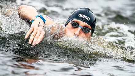 Start mit Bronze. Routinier Thomas Lurz wurde hinter seinem 19 Jahre alten deutschen Teamkollegen Rob Muffels und dem Briten Daniel Fogg über fünf Kilometer Dritter.