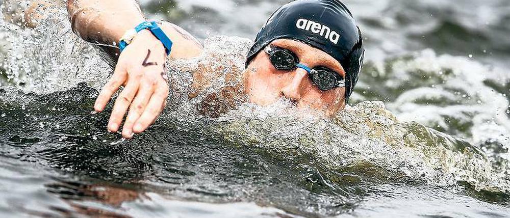 Start mit Bronze. Routinier Thomas Lurz wurde hinter seinem 19 Jahre alten deutschen Teamkollegen Rob Muffels und dem Briten Daniel Fogg über fünf Kilometer Dritter.