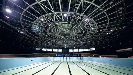Unterm Rad. Der Umzug ins Velodrom soll den Wettkämpfen der Beckenschwimmer zu einer besonderen Atmosphäre verhelfen.