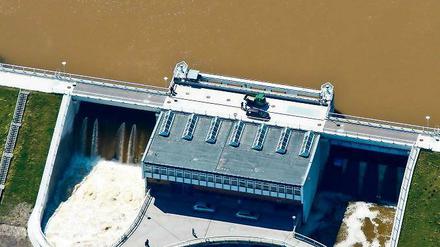 Kein Durchkommen. Die Talsperre Spremberg im Landkreis Spree-Neiße.