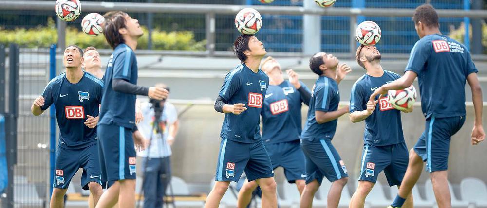 Brust raus, Kinn hoch. In den bisherigen sieben Testspielen zur neuen Saison blieben die Spieler von Hertha BSC ungeschlagen.