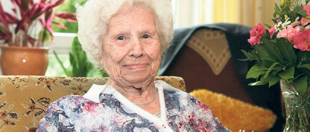Seit gestern dreistellig. Elisabeth Kroffke feierte 100. Geburtstag.