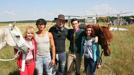 Detlef Buck und sein Team beim Dreh in Nudow.