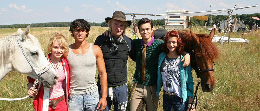 Detlef Buck und sein Team beim Dreh in Nudow.