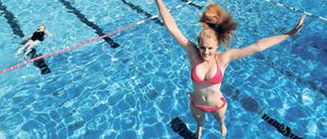 Erfrischung. An diesem Wochenende soll es in Brandenburg 30 Grad und wärmer werden. Ein Bad kann da erfrischen.