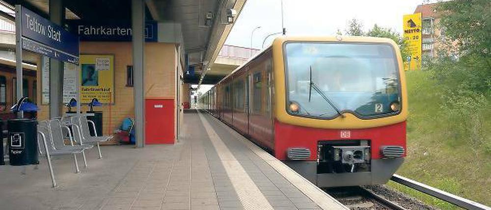 Endstation. Noch enden die Züge der S-Bahn-Linie 25 in Teltow.