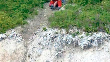 Gerettet. Der 14-Jährige kletterte, bis er nicht mehr weiterkam.