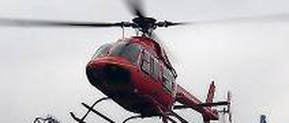 Möbelboss im Anflug. Kurt Krieger will mit Heli schneller im Büro sein.