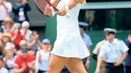 Unerschütterliches Selbstvertrauen. Angelique Kerber verkraftete, dass sie im dritten Satz sechs Matchbälle vergab.