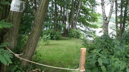 Der Uferweg am Groß Glienicker See.