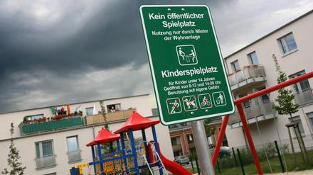 Kein Witz: Ein Spielplatz nur für bestimmte Kinder.