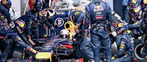 Beschleunigte Talfahrt. Wieder hat ein technischer Defekt Sebastian Vettel am Sonntag ausgebremst.