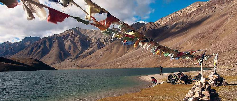 Auf dem Dach der Welt. Potsdamer Klimaforscher der Universität hatten im Himalaya ihr Forschungscamp aufgeschlagen.