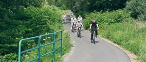 Anradeln. Zwischen Golm und Eiche haben Radler freie Bahn.