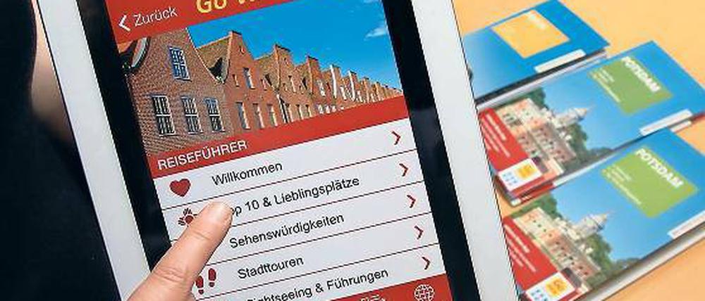 Buch und App. Der Vista-Verlag hat einen Potsdam-Führer herausgegeben.