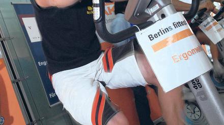 Damals noch beim WSV: Oliver-Tom vor vier Jahren beim Krafttraining.