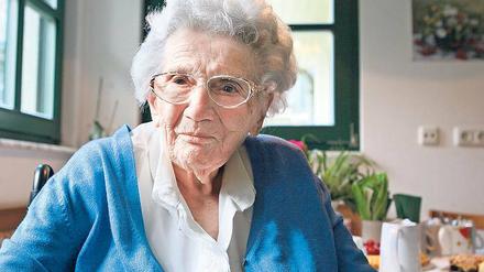 Schlagfertig: Ida Kähne ist nun 105 Jahre alt geworden.