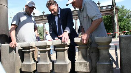 Der Startschuss für die Bauarbeiten.