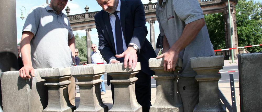 Der Startschuss für die Bauarbeiten.