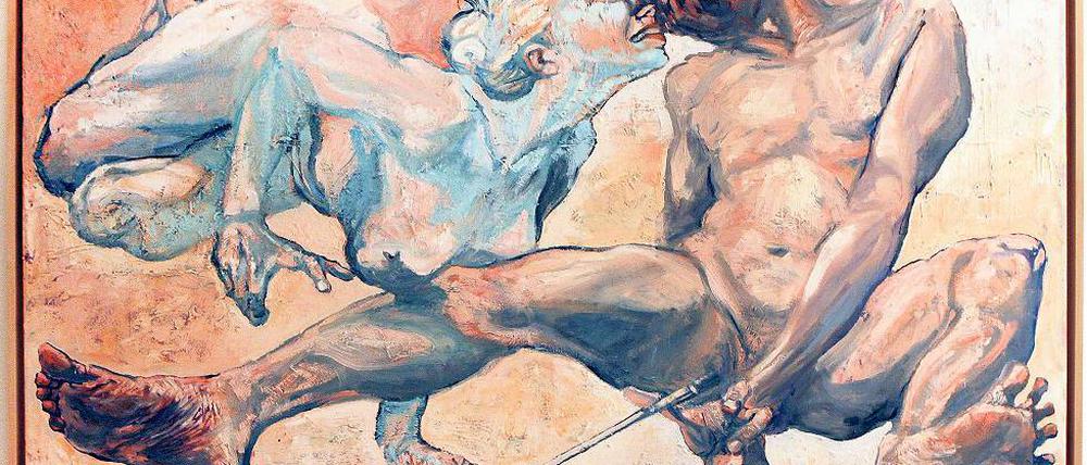 Der Ist-Zustand: Über den Maler Jörg Menge erfährt man wenig, was er zu erzählen hat, findet man in seinen Bildern – wie etwa „Musenkuss“ aus dem Jahr 2013.