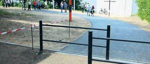 Aufgehübscht. An der Mauergedenkstätte wurde der Uferweg erneuert.