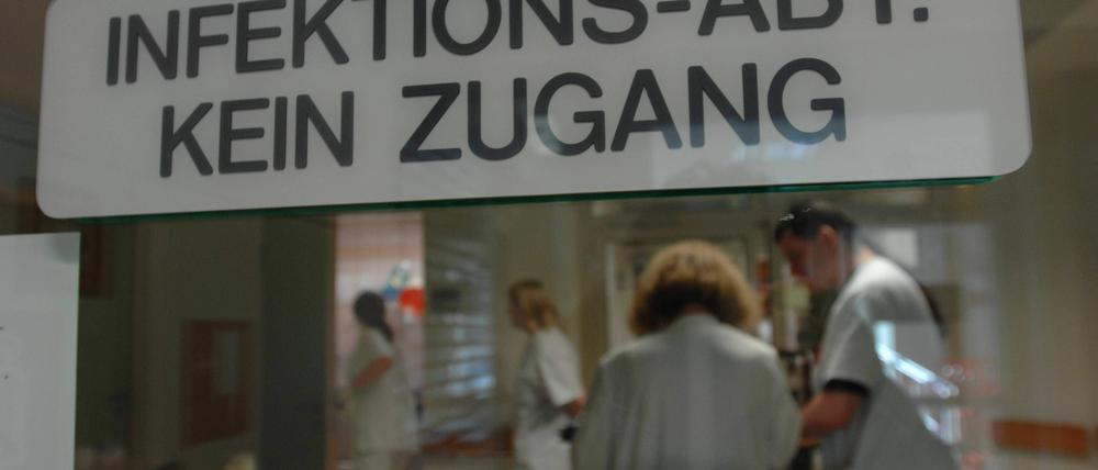 Sicheritsbereich im Krankenhaus.