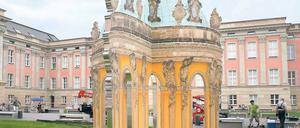 Matroschka. Scheinbar wird im Landtagsschloss noch ein Schloss gebaut.