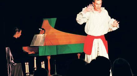 Klagend und mühevoll. Der Altus Razek François Bitar und Mira Lange am Cembalo.