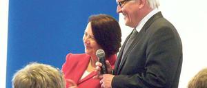 Europäisches Duo. Der Außenminister und Susanne Melior diskutierten mit Michendorfern über die Ukraine-Krise.