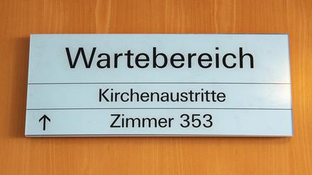 In letzter Zeit verstärkt: Kirchenaustritte.