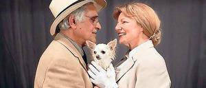 Balzzeit. Rafaelo baggert Carol auf dem Hundeturnplatz an.