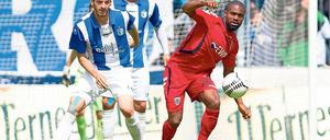 Zu umständlich vor dem gegnerischen Tor. Rafael Makangu vom SV Babelsberg 03 blieb diesmal ohne Durchschlagskraft.