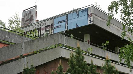 Das frühere Restaurant Minsk auf dem Brauhausberg.