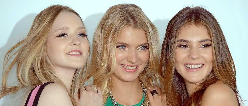 Die GNTM-Finalistinnen Ivana, Jolina und Stefanie