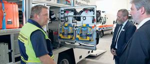 Hohes technisches Niveau. Holzschuher (r.) am Mittwoch in Werder.