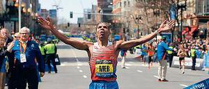 Amerikanischer Traum. US-Läufer Meb Keflezighi siegte am Patriots-Day.