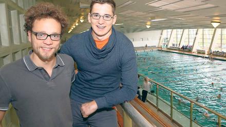 Im Wettkampflaune: Torben Schmidtke (l.) und Klaus Steinhauer.