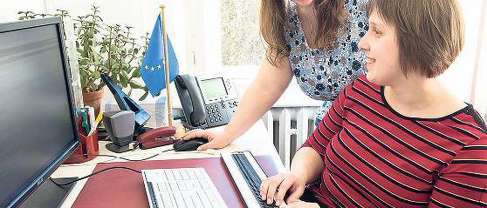 Benutzerfreundlich. Auch Blinde können an der Uni am PC arbeiten.