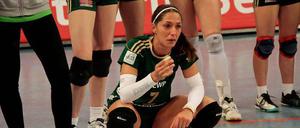 Mit Tränen beendete Potsdams Spielführerin Elisa Muri die Bundesliga-Saison des SC Potsdam. Die Volleyballerinnen verpassten den Einzug ins Halbfinale.