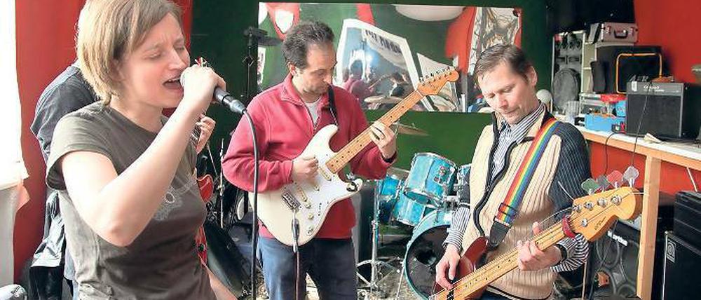 Letzte Töne. Die Band „Melody Brewery“ bei der Probe. In der Alten Brauerei gab es am Samstag Musik und mehr. Zum Monatsende soll damit Schluss sein.