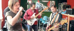 Letzte Töne. Die Band „Melody Brewery“ bei der Probe. In der Alten Brauerei gab es am Samstag Musik und mehr. Zum Monatsende soll damit Schluss sein.