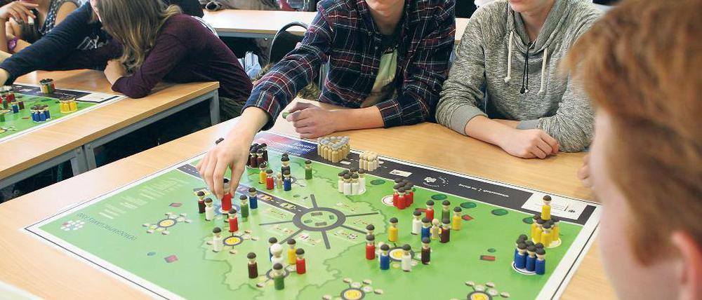 Spielerisch gestalten. Schüler sollen sich mit der Zukunft beschäftigen.