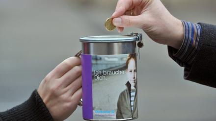 Sammelt selbst oft für Bedürftige - und ist jetzt selbst in der Krise: Die Potsdamer Diakonie.