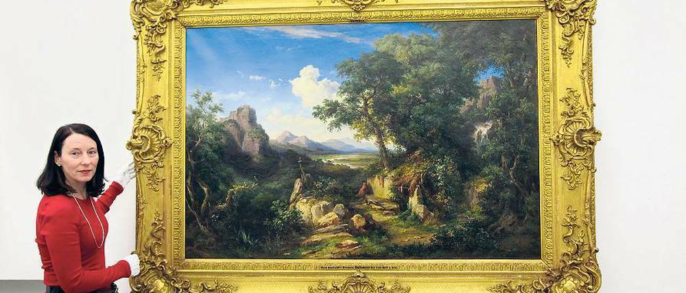 Eine kleine Sensation: Das Potsdam Museum konnte für die Ausstellung Wegeners Bild des „Heiligen Basilius in seiner Einsiedelei“ aus dem Wiesbadener Schloss ausleihen.