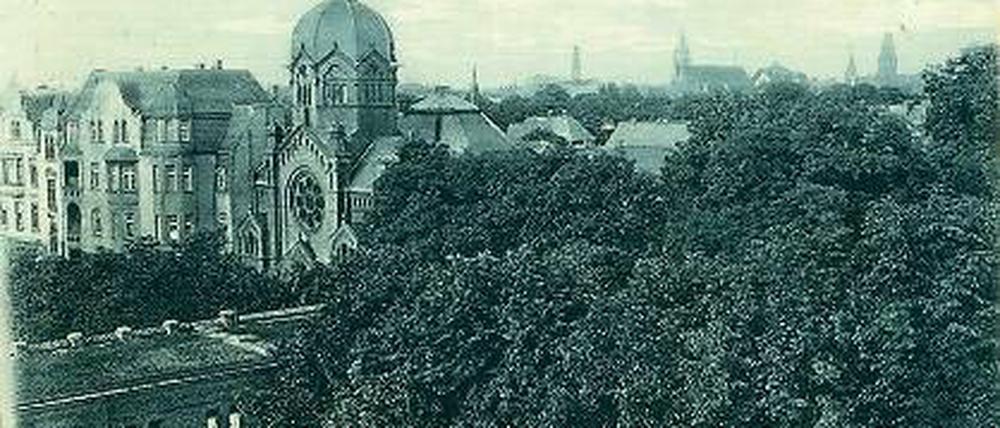 Ausgelöscht. Die Synagoge in Cottbus brannte in der Pogromnacht ab.