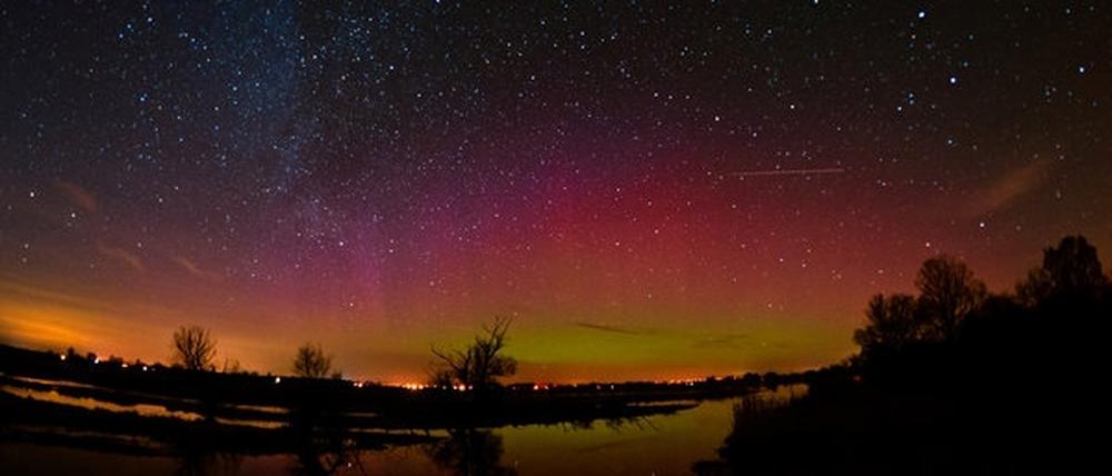 Was für ein Spektakel: Polarlichter über Brandenburg.