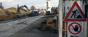 Abriss. Auf dem Gelände der 2002 geschlossenen Rex-Brauerei wird gebaut.