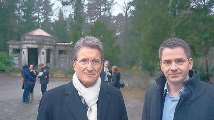 Spendenaufruf. Alt-Bischof Wolfgang Huber (l.) und Olaf Ihlefeldt.
