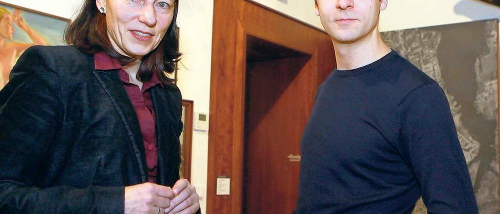 Auf der Suche. Museusmdirektorin Götzmann und Forscher Deinert.